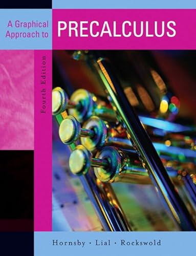 9780321357830: A Graphical Approach to Precalculus