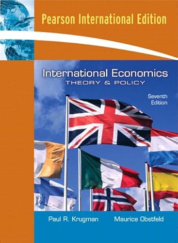 Stock image for International Economics Theory and Policy Paul R. Krugman Maurice Obstfeld Volkswirtschaftslehre Makrokonomie VWL Wirtschaftswissenschaften Wirtschaftslehre BWL Makrokonomik Nationalkonomie Betriebswirtschaftslehre Wirtschaft INTERNATIONAL TRADE THEORY. 2. World Trade: An Overview. 3. Labor Productivity and Comparative Advantage: The Ricardian Model. 4. Resources, Comparative Advantage, and Income Distribution. 5. The Standard Trade Model. 6. Economies of Scale, Imperfect Competition, and International Trade. 7. International Factor Movements. II. INTERNATIONAL TRADE POLICY. 8. The Instruments of Trade Policy. 9. The Political Economy of Trade Policy. 10. Trade Policy in Developing Countries. 11. Controversies in Trade Policy. III. EXCHANGE RATES AND OPEN-ECONOMY MACROECONOMICS. 12. National Income Accounting and the Balance of Payments. 13. Exchange Rates and the Foreign Exchange Market: An Asset Approach. 14. Money, Interest Rates, and Exchange Rates. 15. Price Levels and the Exch for sale by BUCHSERVICE / ANTIQUARIAT Lars Lutzer