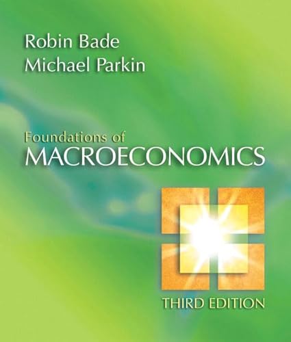 Stock image for Foundations of Macroeconomics (3rd Edition) for sale by More Than Words