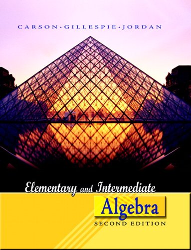 Stock image for Elementary and Intermediate Algebra for sale by BookHolders