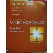 Beispielbild fr Foundations of Microeconomics (Study Guide) zum Verkauf von HPB-Red