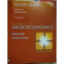 Stock image for Foundations of Microeconomics (Study Guide) for sale by HPB-Red