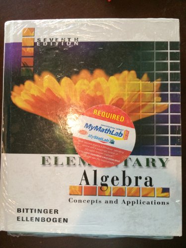 Elementary Algebra/Student's Solutions Manual: Concepts and Applications [With Software] (9780321373656) by Marvin L. Bittinger