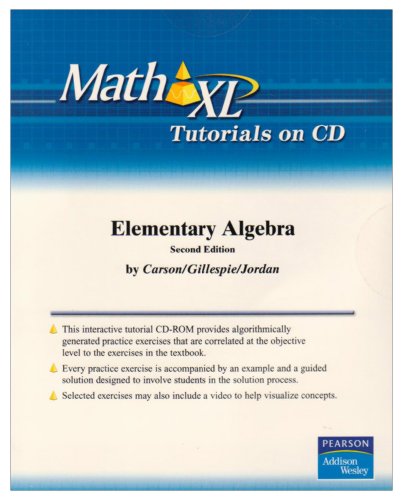 Imagen de archivo de Elementary Algebra (Math XL) a la venta por Phatpocket Limited