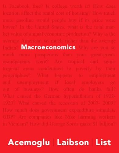 Imagen de archivo de Macroeconomics (Pearson Series in Economics) a la venta por SecondSale