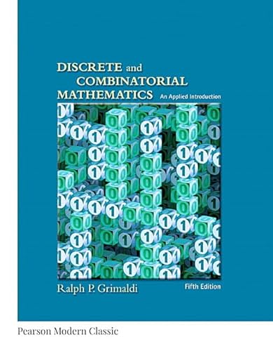 Beispielbild fr Discrete and Combinatorial Mathematics (Classic Version) (Pearson Modern Classics for Advanced Mathematics Series) zum Verkauf von BooksRun