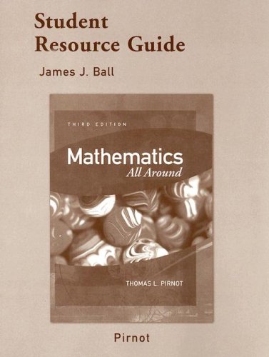 Beispielbild fr Student Resource Guide for Mathematics All Around zum Verkauf von Allied Book Company Inc.