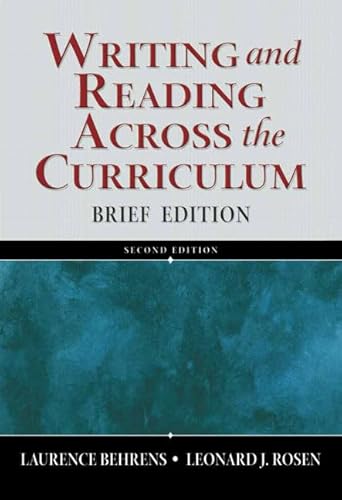 9780321395818: Writing and Reading Across the Curriculum, Brief Edition (2nd Edition)