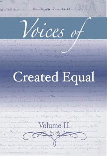 Beispielbild fr Voices of Created Equal zum Verkauf von Better World Books Ltd