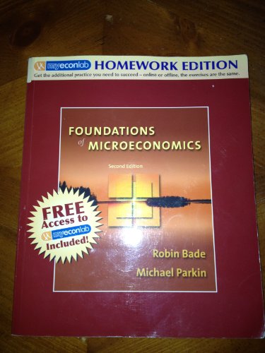 9780321399410: Foundations of Microeconomics: Homework Edition