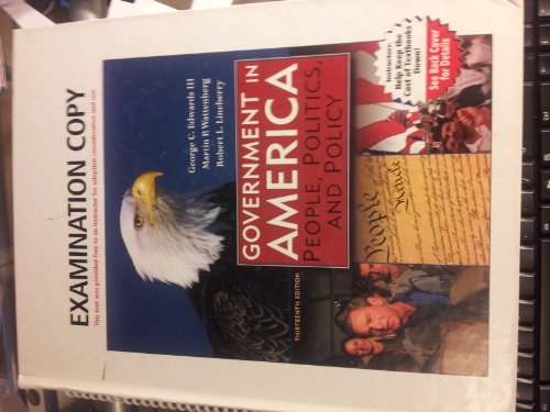 Imagen de archivo de Government in America: People, Politics, and Policy a la venta por ThriftBooks-Dallas