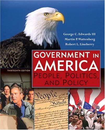 Stock image for Government in America: People, Politics, and Policy (13th Edition) for sale by Decluttr