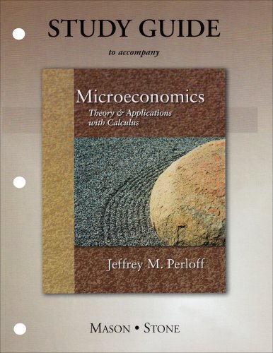 Beispielbild fr Study Guide for Microeconomics : Theory and Applications with Calculus zum Verkauf von Better World Books