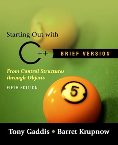 Stock image for Starting Out with C++ Brief Version: From Control Structures Through Objects [With CDROM] for sale by ThriftBooks-Atlanta