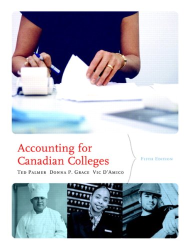 Imagen de archivo de Accounting for Canadian Colleges, Fifth Edition (5th Edition) a la venta por ThriftBooks-Atlanta