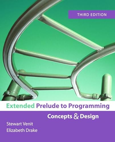 Beispielbild fr Extended Prelude to Programming (3rd Edition) zum Verkauf von Wonder Book