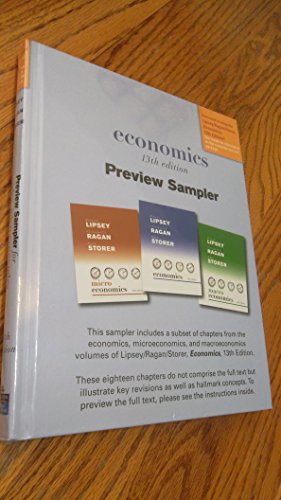 Stock image for Preview Sampler for Economics, Mircroeconomics & Macroeconomics - 13th Edition for sale by Irish Booksellers