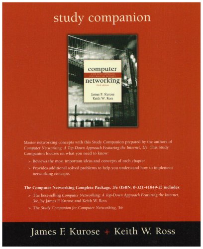 Imagen de archivo de Study Companion for Computer Networking a la venta por Better World Books