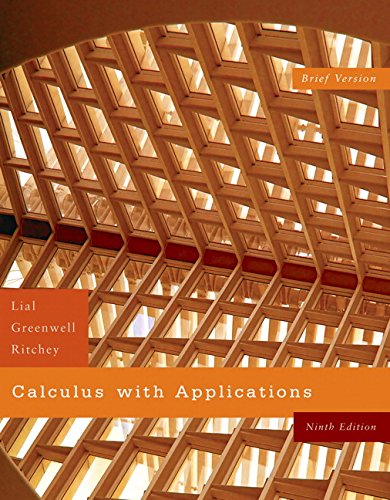 Stock image for Calculus with Applications, Brief Version (9th Edition) for sale by The Book Cellar, LLC