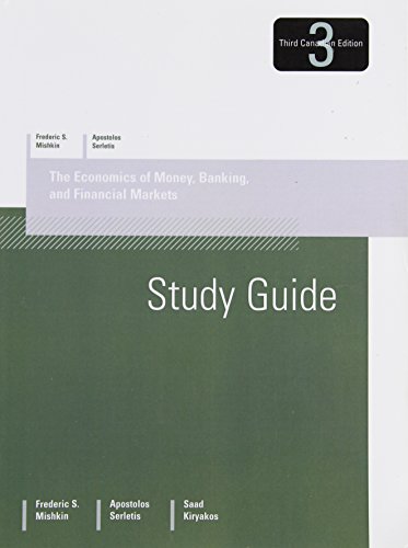 Stock image for ECONOMICS OF MONEY, BANKING & FINANCIAL MARKETS (THIRD CANADIAN ED) STUDY GUIDE for sale by Better World Books: West