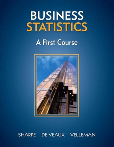 Beispielbild fr Business Statistics: A First Course zum Verkauf von Red's Corner LLC