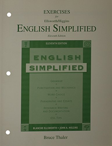 Imagen de archivo de Exercises (Valuepack item Only) a la venta por Better World Books