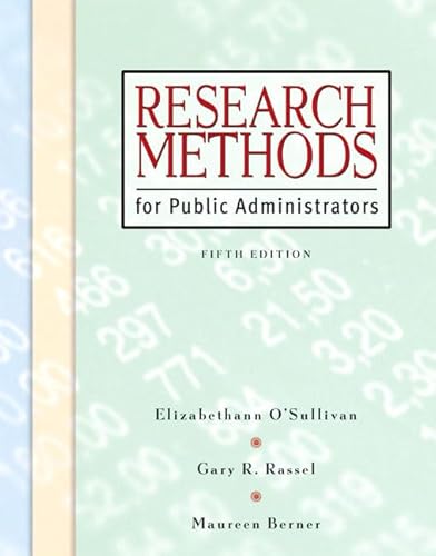 Beispielbild fr Research Methods for Public Administrators zum Verkauf von ThriftBooks-Atlanta