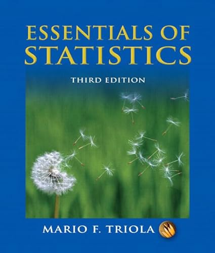 Essentials of Statistics [With CDROM] (9780321434517) by Triola, Mario F.