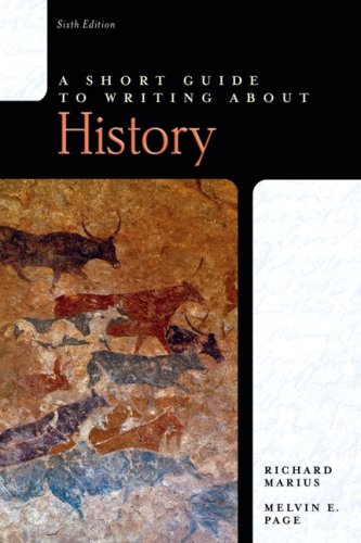 Beispielbild fr Short Guide to Writing About History, A (6th Edition) zum Verkauf von Wonder Book