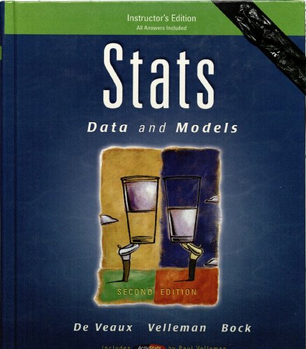 Stock image for Stats: Data and Models (Instructors Edition) for sale by Solr Books