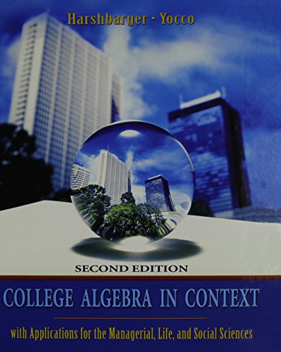 Imagen de archivo de College Algebra in Context plus MyMathLab Student Starter Kit (2nd Edition) a la venta por Books From California