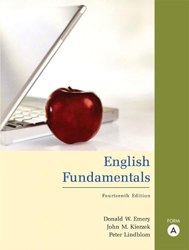 9780321437785: English Fundamentals: Form A
