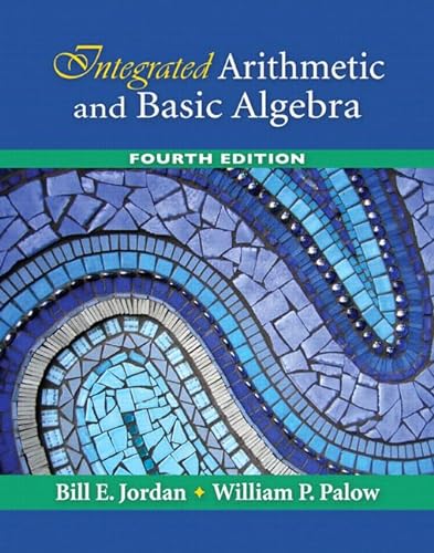 Imagen de archivo de Integrated Arithmetic and Basic Algebra (4th Edition) a la venta por HPB-Red
