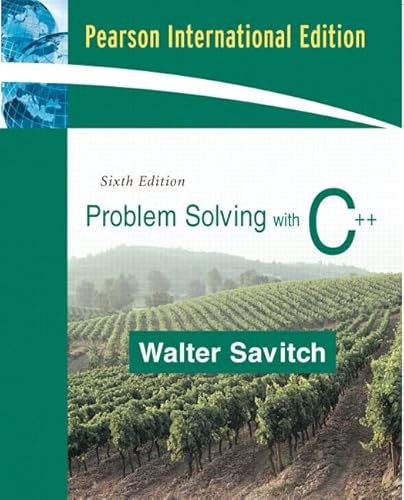 9780321442635: Problem Solving with C++: International Edition