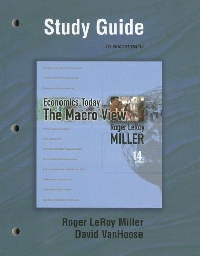 Stock image for Study Guide for Economics Today: The Macro View for sale by Once Upon A Time Books