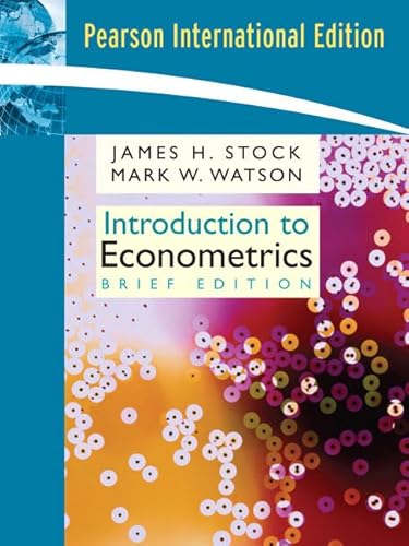 Stock image for Introduction to Econometrics, Brief Edition: International Edition Stock, James H. and Watson, Mark W. for sale by BUCHSERVICE / ANTIQUARIAT Lars Lutzer