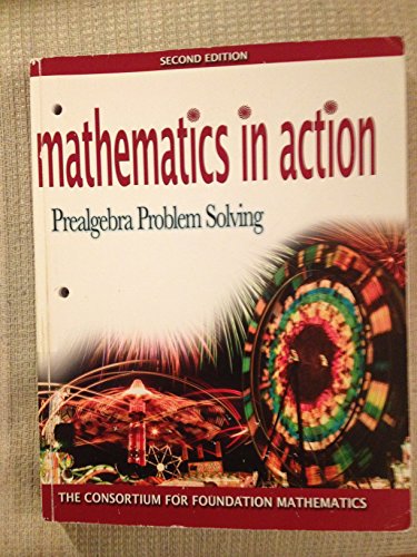 Imagen de archivo de Mathematics in Action: Prealgebra Problem Solving a la venta por ThriftBooks-Dallas