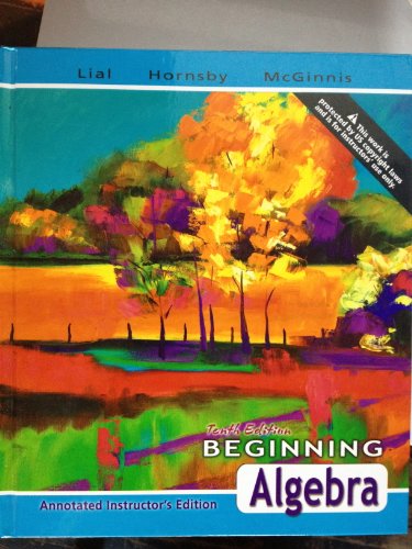 9780321447869: Beginning Algebra - Annotated Instructor's Edition, 10th Edition