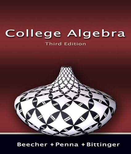 Imagen de archivo de College Algebra a la venta por Better World Books