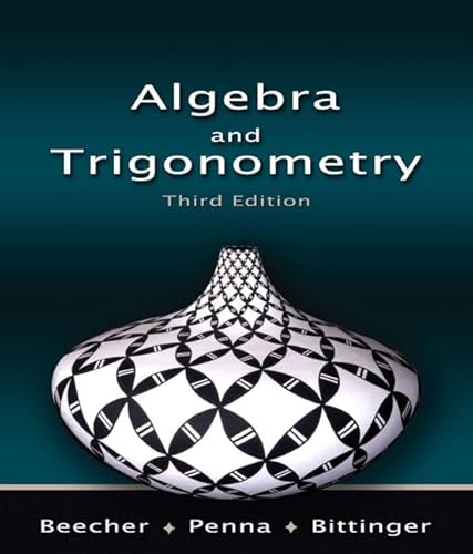 9780321466204: Algebra and Trigonometry (3rd Edition)
