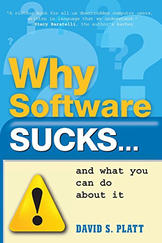 Imagen de archivo de Why Software Sucks.and What You Can Do About It a la venta por SecondSale