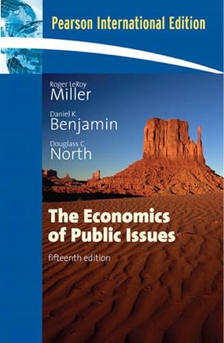 Imagen de archivo de The Economics of Public Issues: InterMiller, Roger LeRoy; Benjamin, D a la venta por Iridium_Books