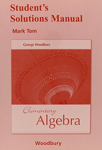 9780321474421: Student Solutions Manual for Elementary Algebra
