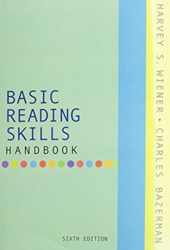 Basic Reading Skills Handbook [With Dictionary] (9780321477064) by Charles Bazerman Harvey S. Wiener; Charles Bazerman