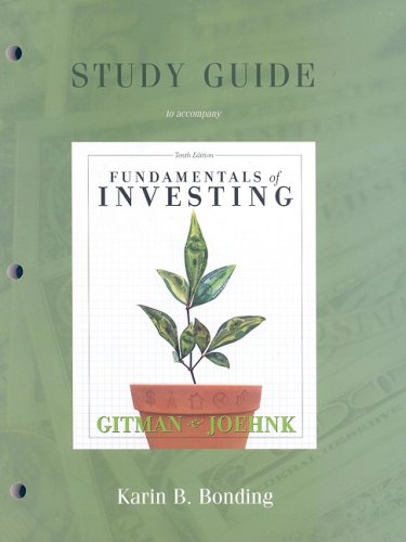 Study Guide for Fundamentals of Investing: Student Access Kit (9780321482341) by Gitman, Lawrence