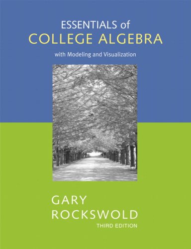 9780321485168: Annotated Instructor's Edition for Essentials of College Algebra with Modeling and Visualization