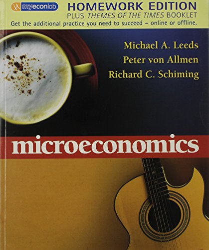 Imagen de archivo de Microeconomics Themes of the Times: Homework Edition a la venta por HPB-Red