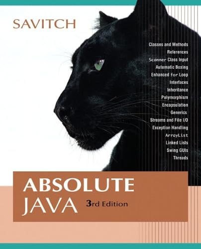 Stock image for Absolute Java for sale by Better World Books