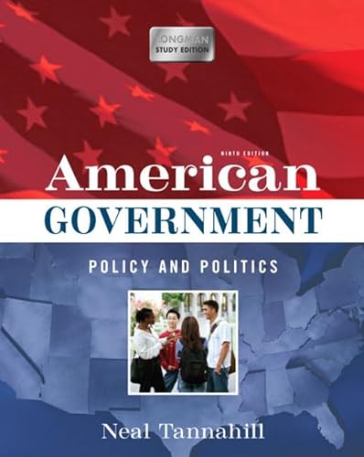 Beispielbild fr American Government: Policy and Politics (Longman Study Edition) zum Verkauf von WorldofBooks
