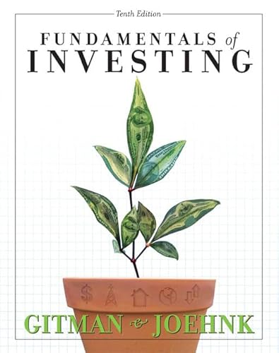 Stock image for Fundamentals of Investing for sale by BookHolders